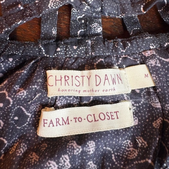 Christy Dawn- The Sydney Blouse in Print Gingko Black. Size M - Picture 6 of 10